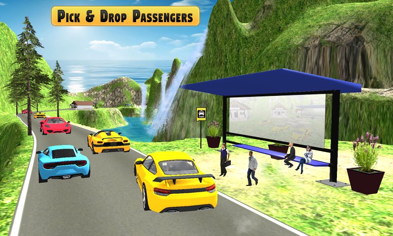 Offroad Taxi Driving Car Games