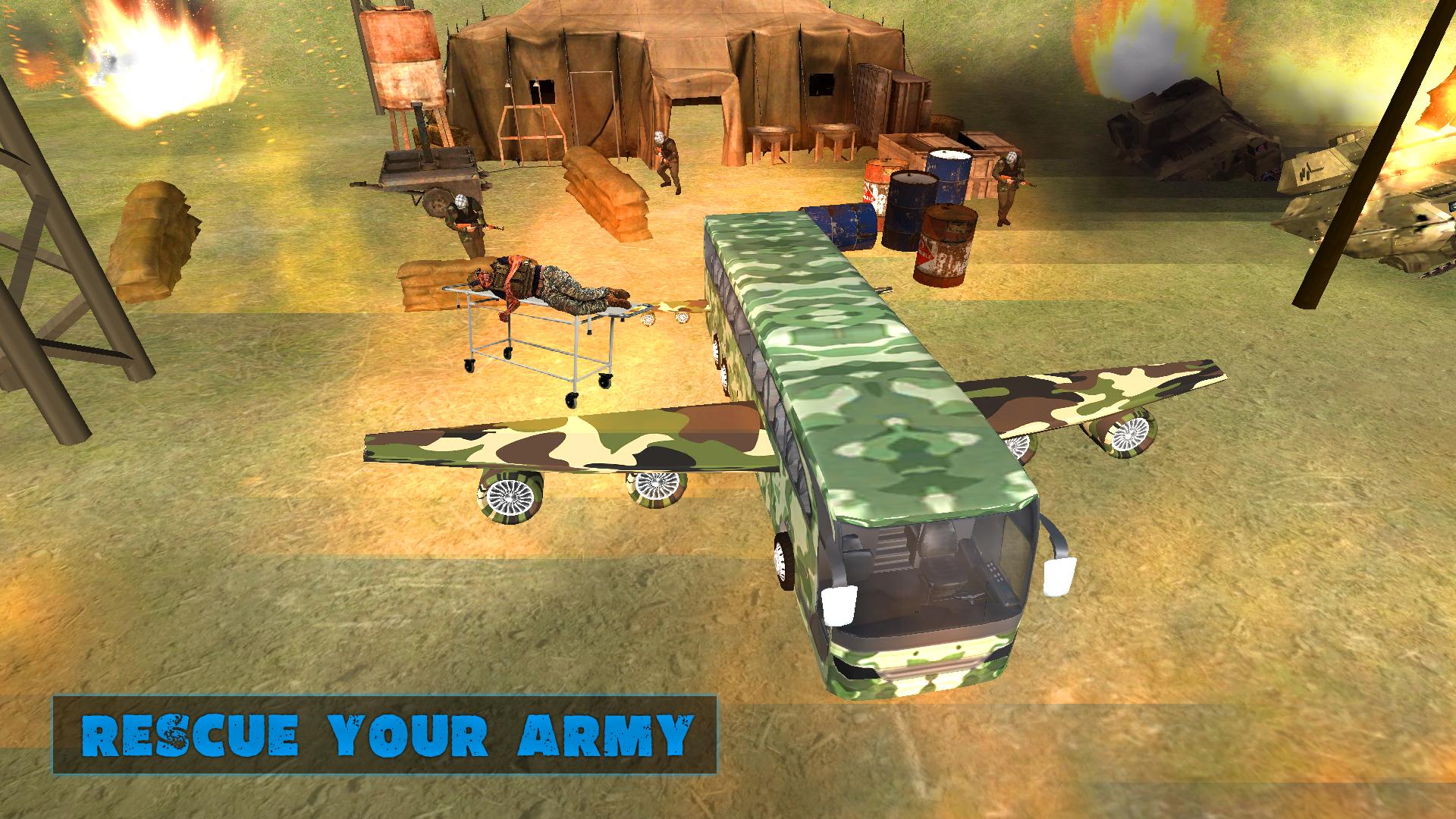 US Army Flying Bus War Rescue