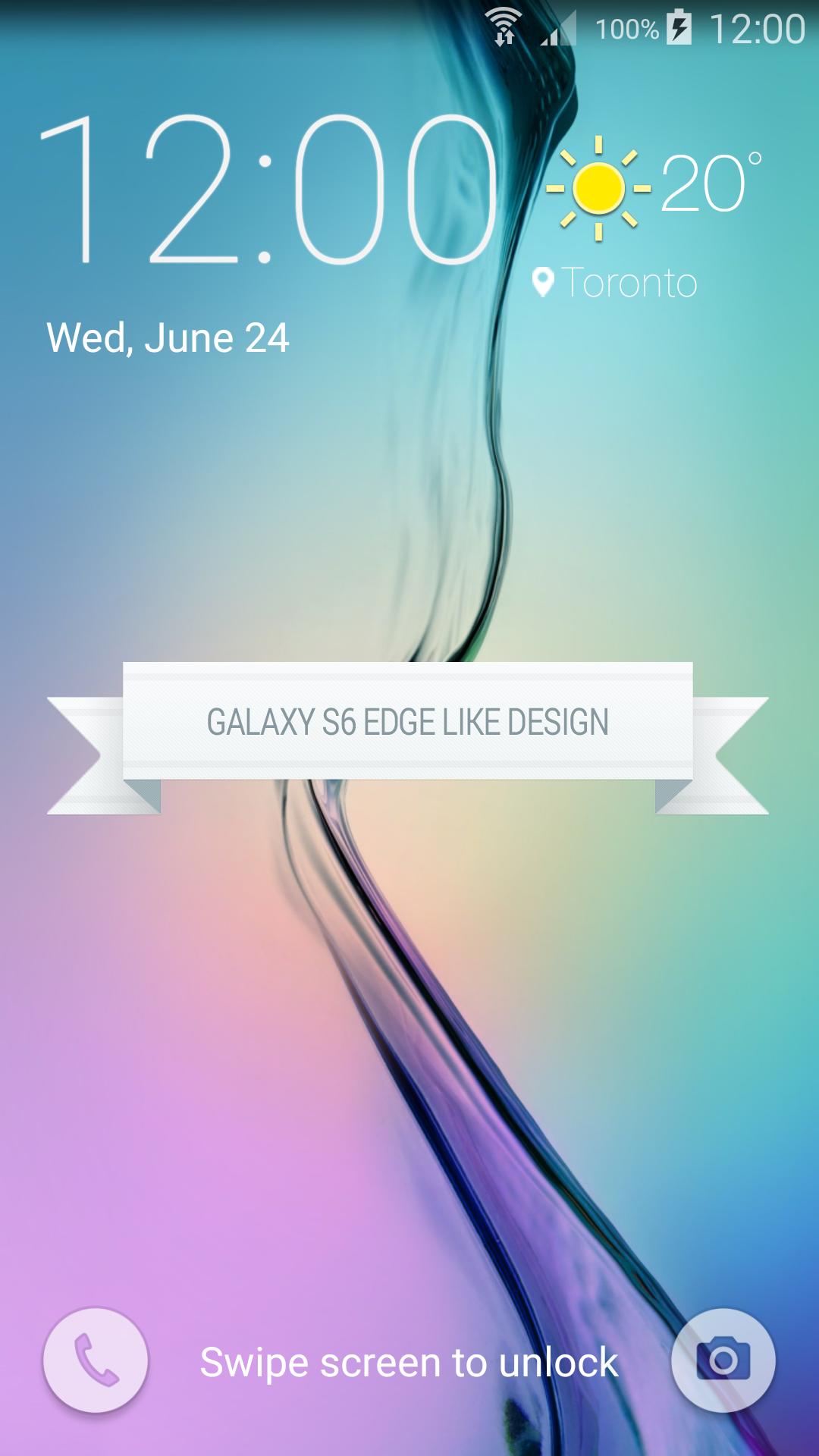 Lock Screen Galaxy S6 Edge NEW