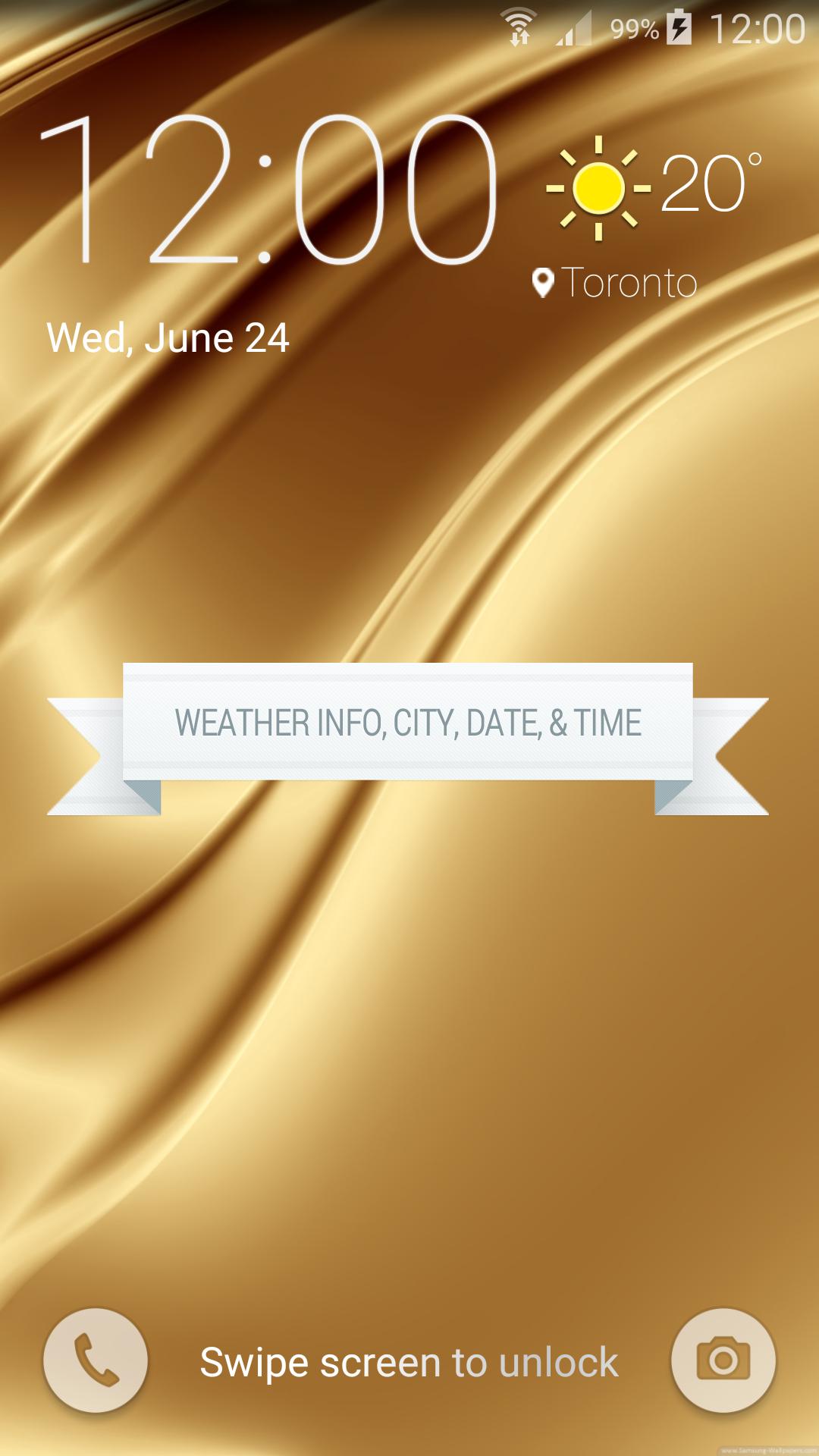 Lock Screen Galaxy S6 Edge NEW