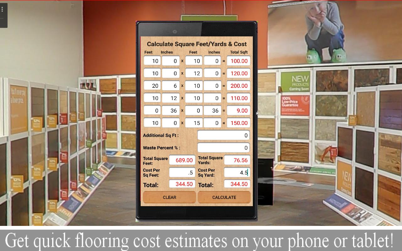Flooring Job Bid Calculator