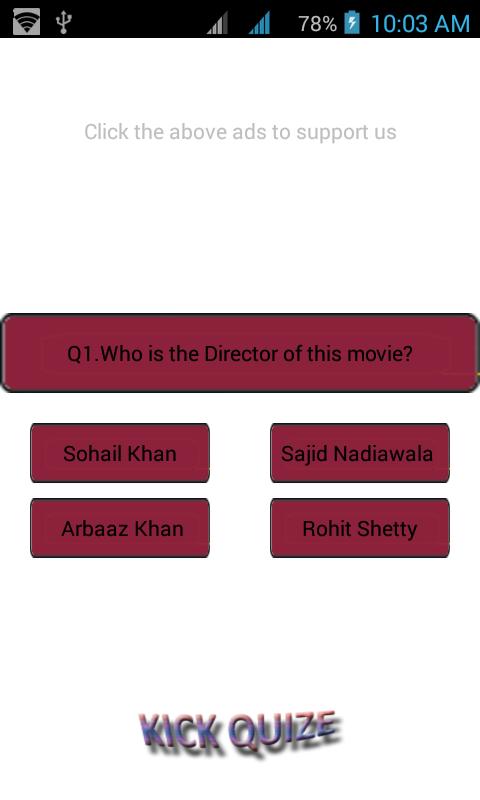 kick movie quiz