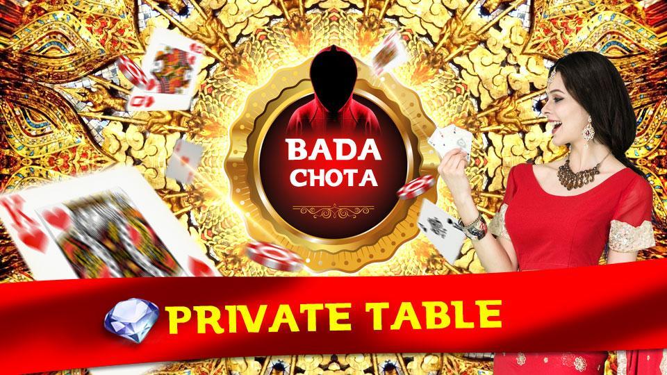 BADA CHOTA GAME-INDIAN POKER