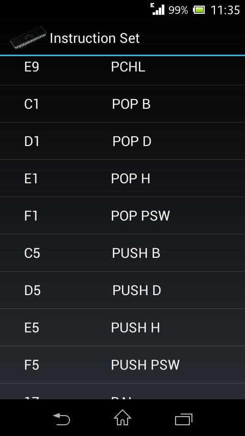 Intel 8085 Simulator