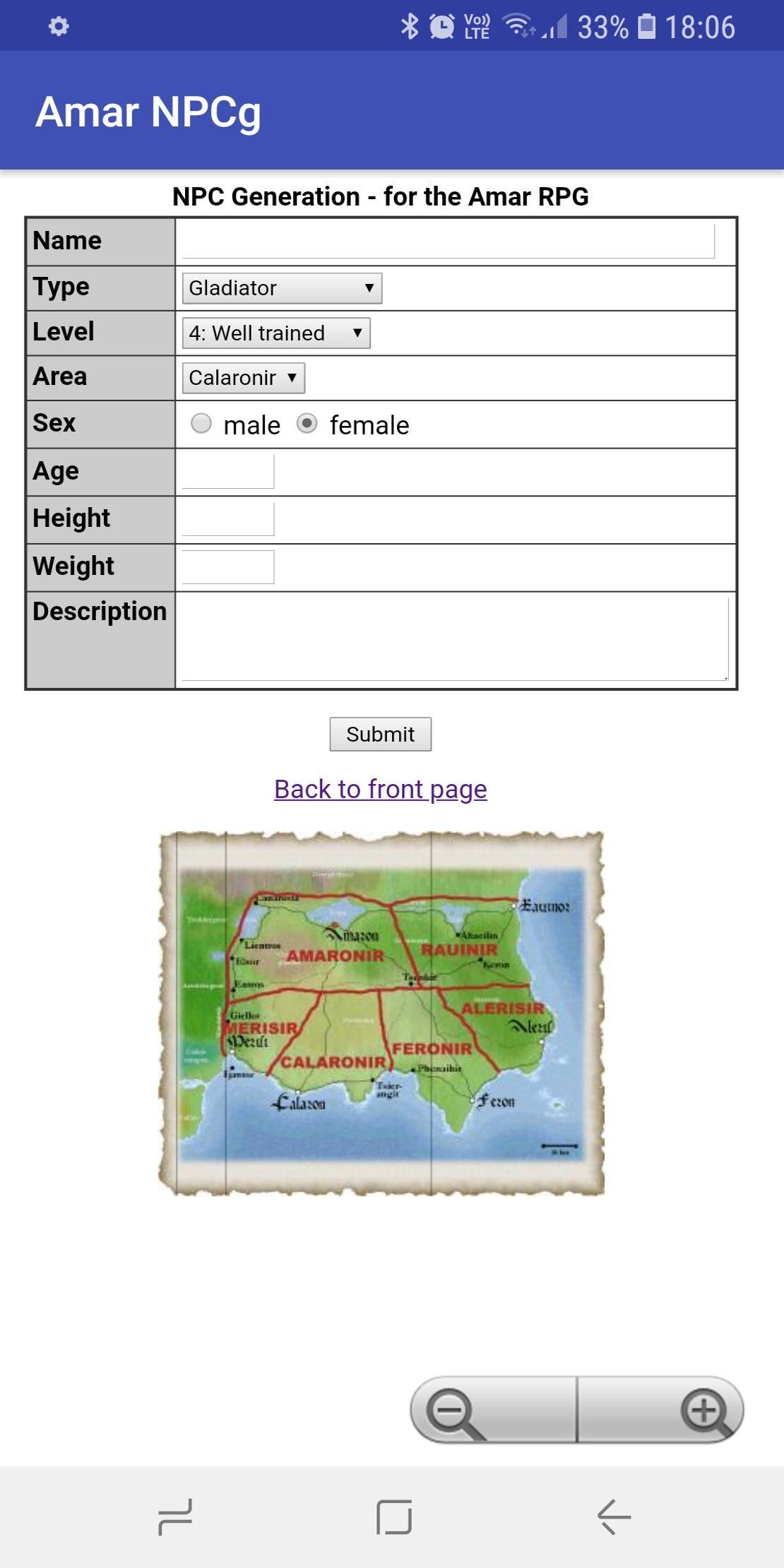 Amar RPG NPC generator