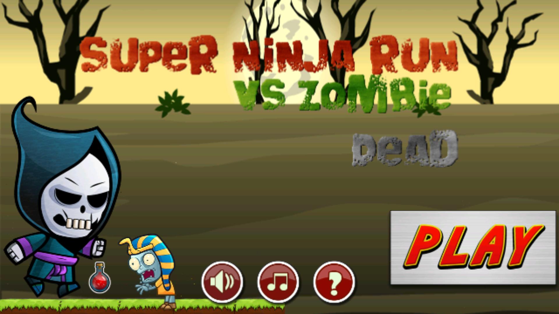 Super Ninja Run vs Zombie Dead