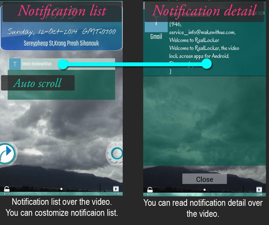Real Locker -video lock screen