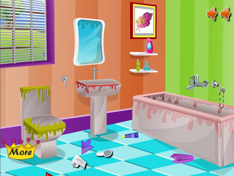 Wash Bathroom - Cleaning Games