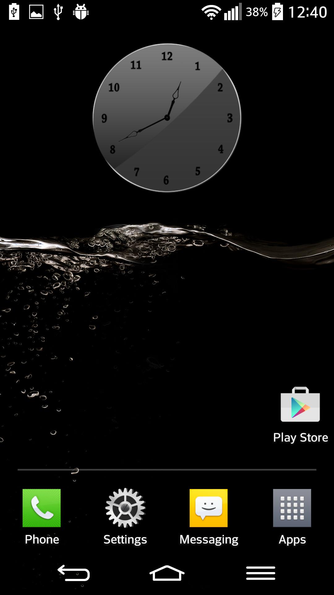 Glass Clock Widget