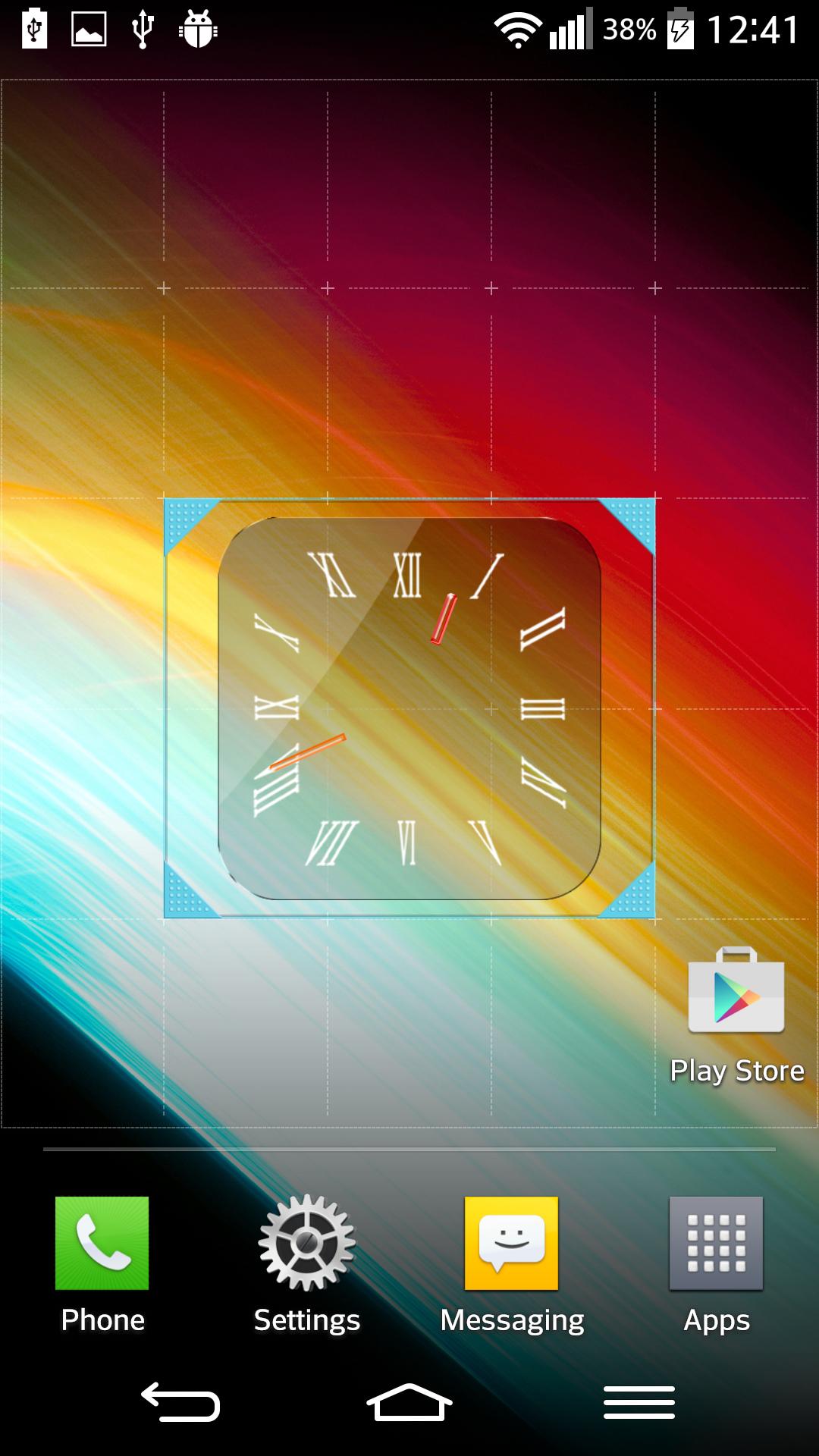 Glass Clock Widget
