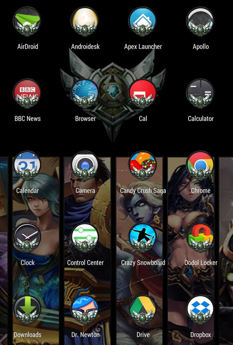 Lol Icon theme pack - Silver