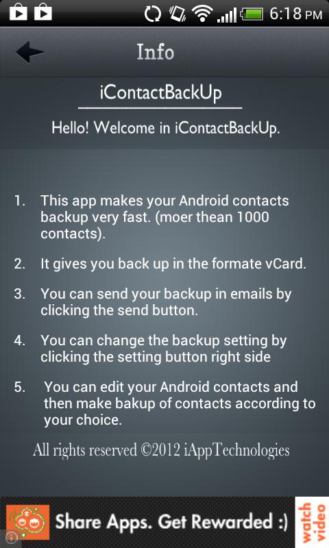 Contacts Backup -iCBackup