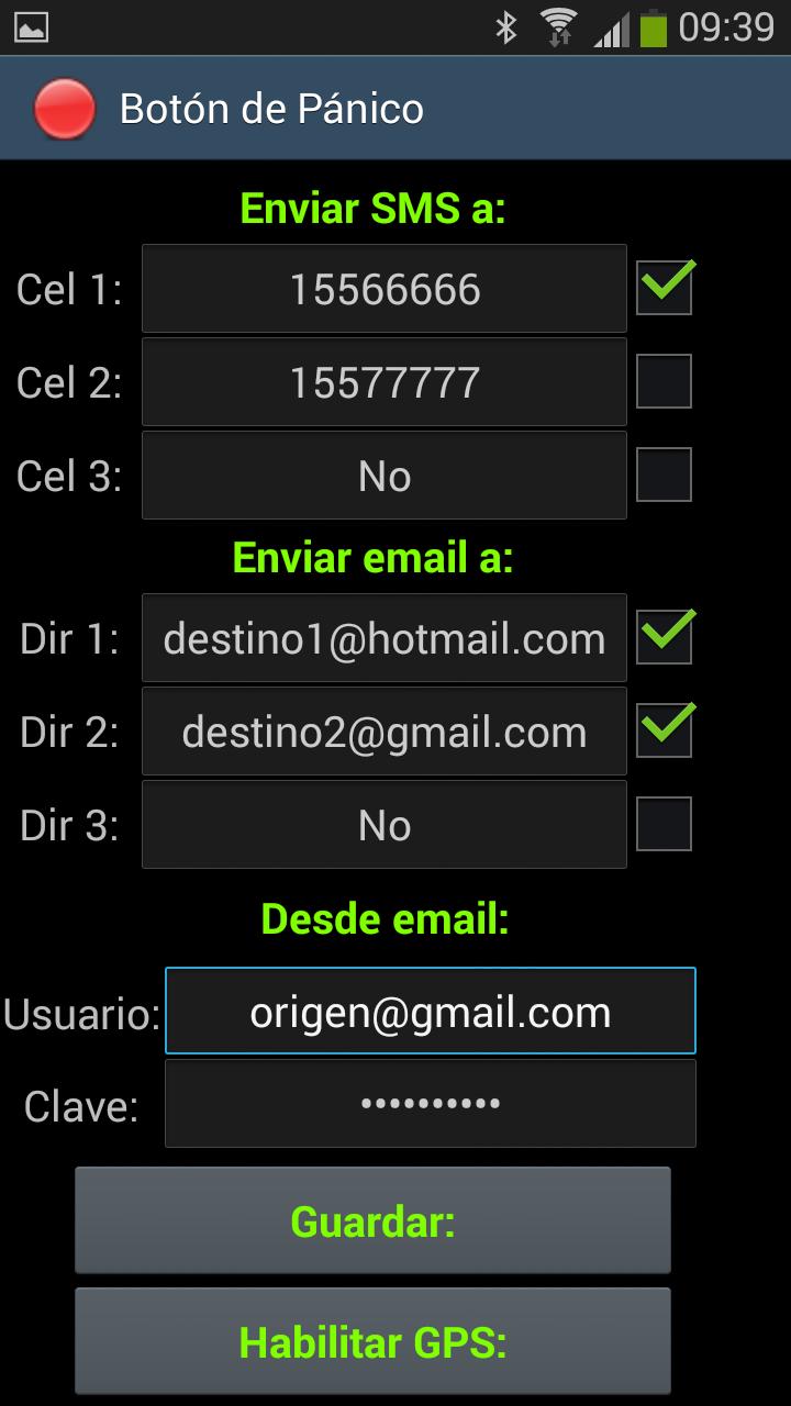 Panic Button Selfie Demo