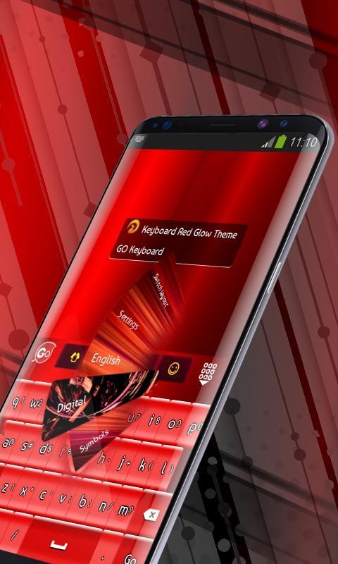 Keyboard Red Glow