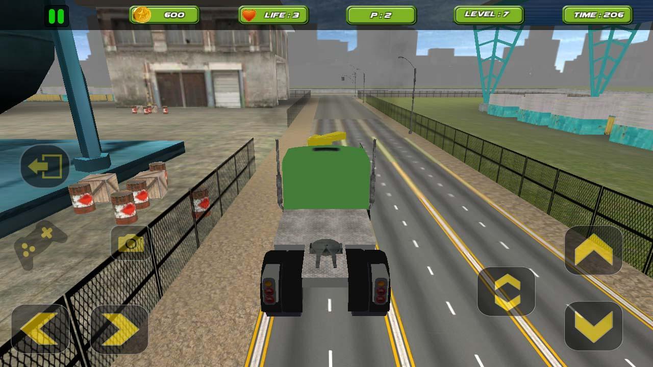 3D 18 wheels truck driver