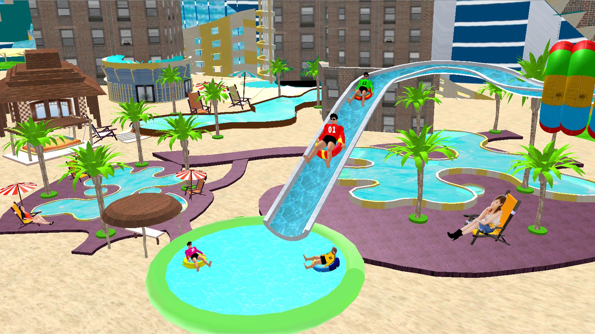 Water Slide Games Simulator