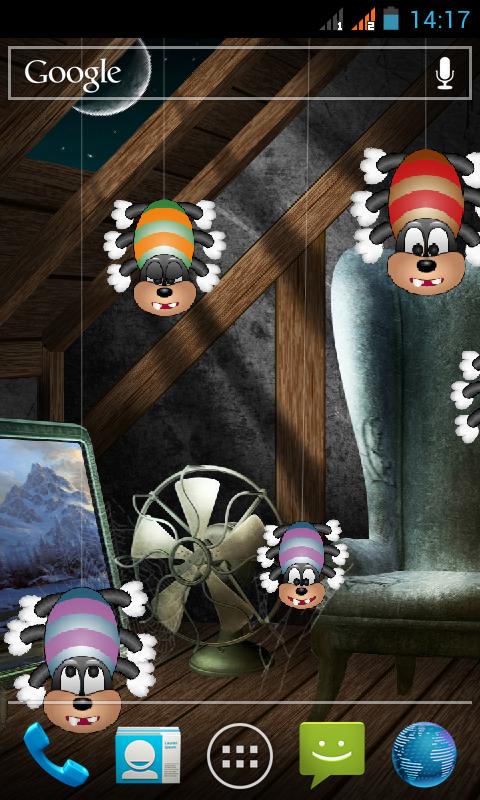 Funny spiders Live Wallpaper