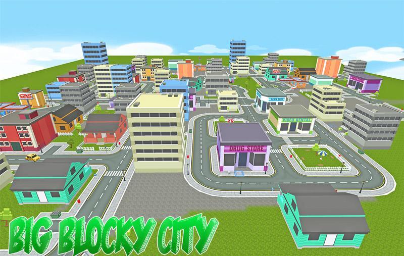 Blocky Garbage Truck Transport