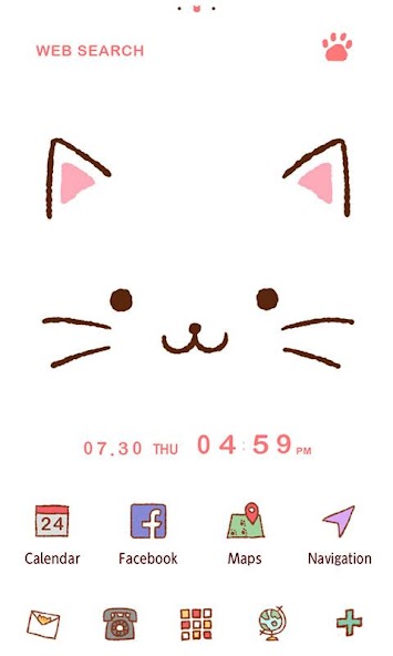 Cute Theme-Kitty Face-