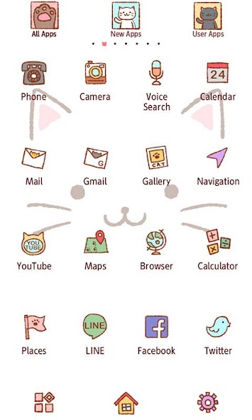 Cute Theme-Kitty Face-