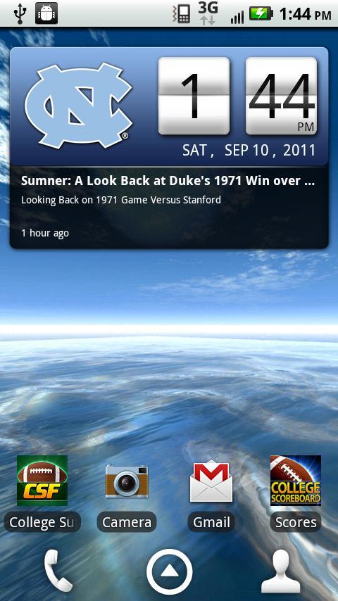 UNC Tar Heels Live Clock