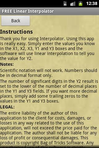 FREE Linear Interpolator
