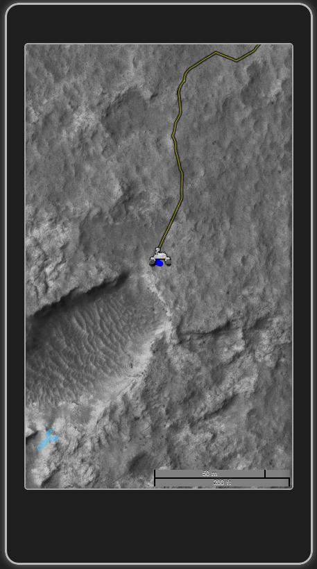 Curiosity Rover track map