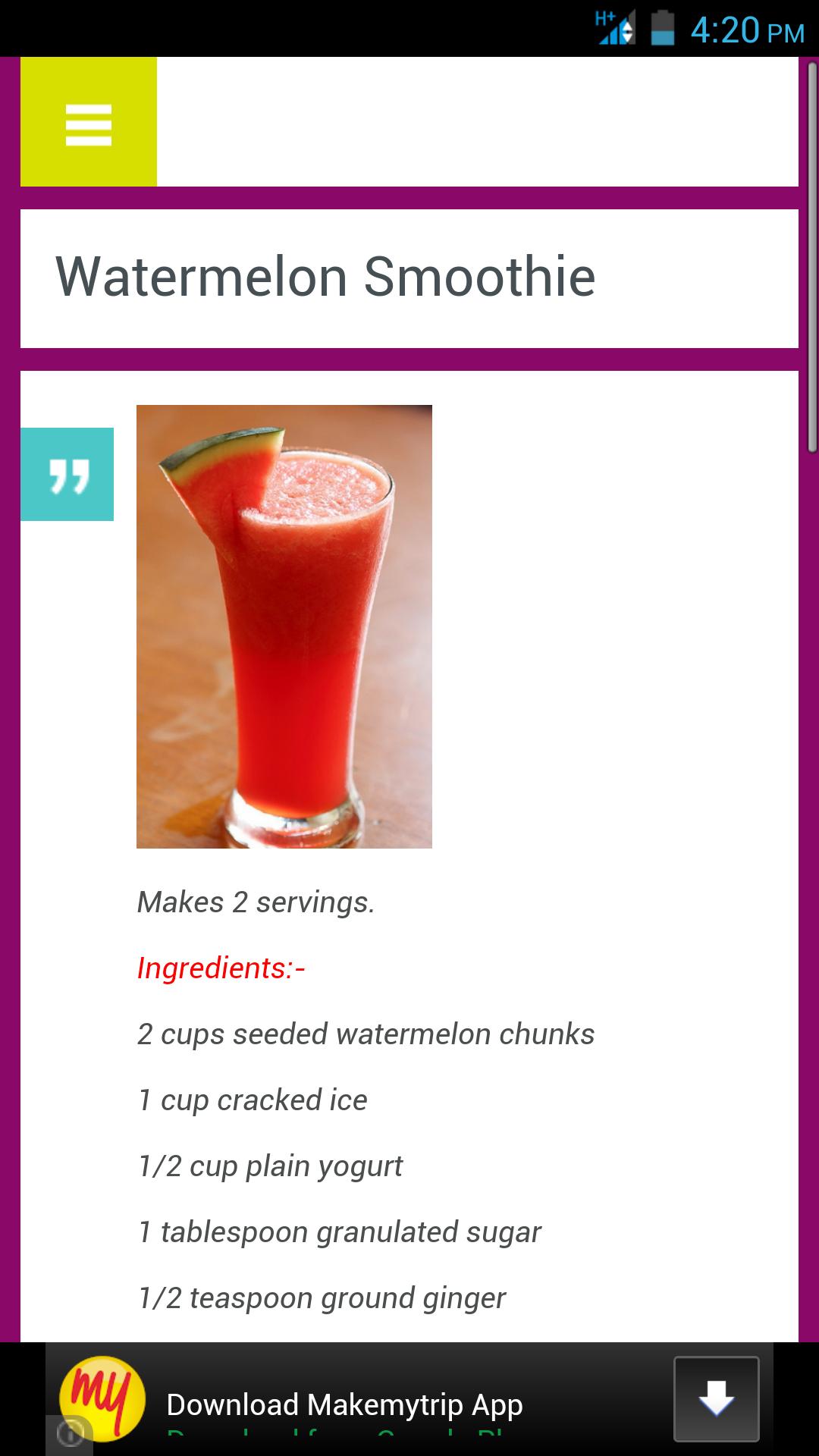 Smoothie Recipes Collection