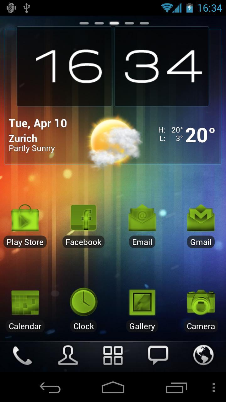 Neon Green Icons Pack