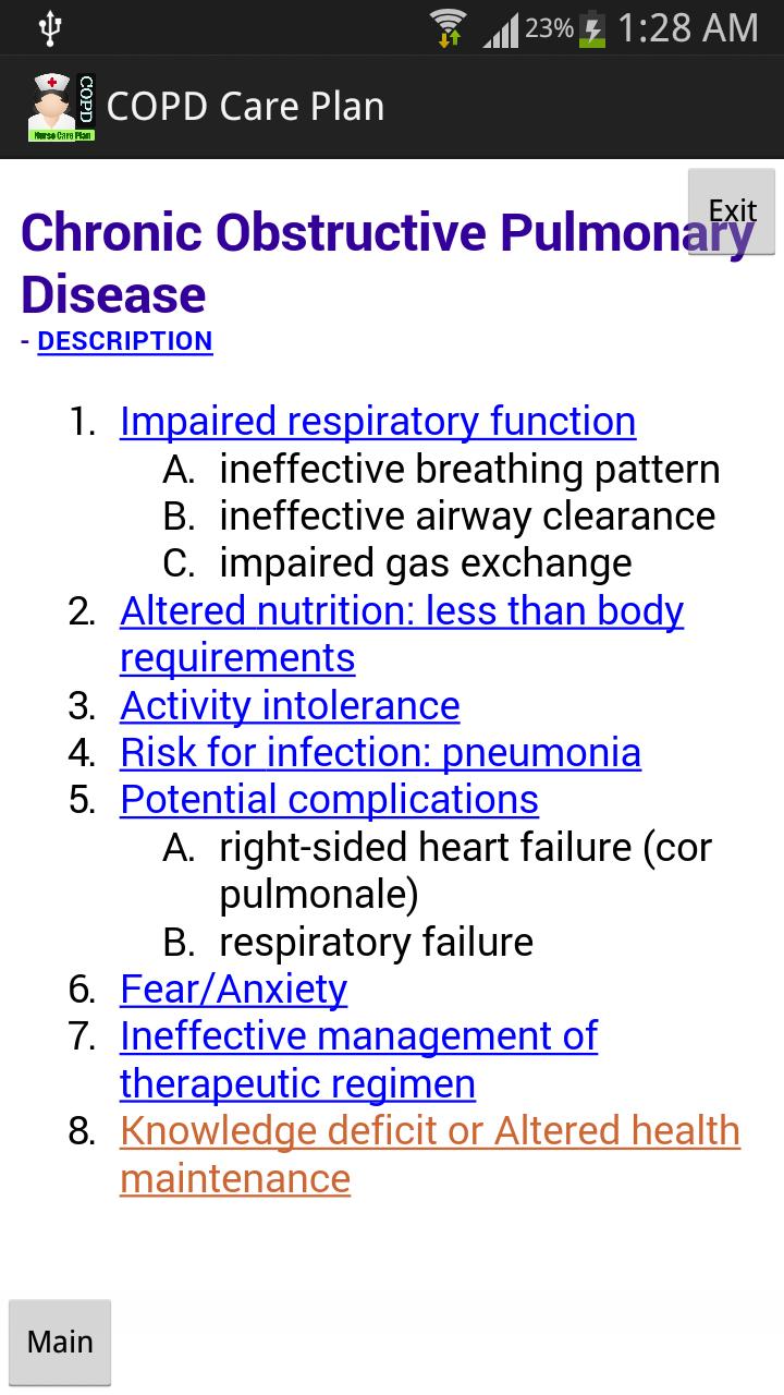 Nurse Care Plan COPD