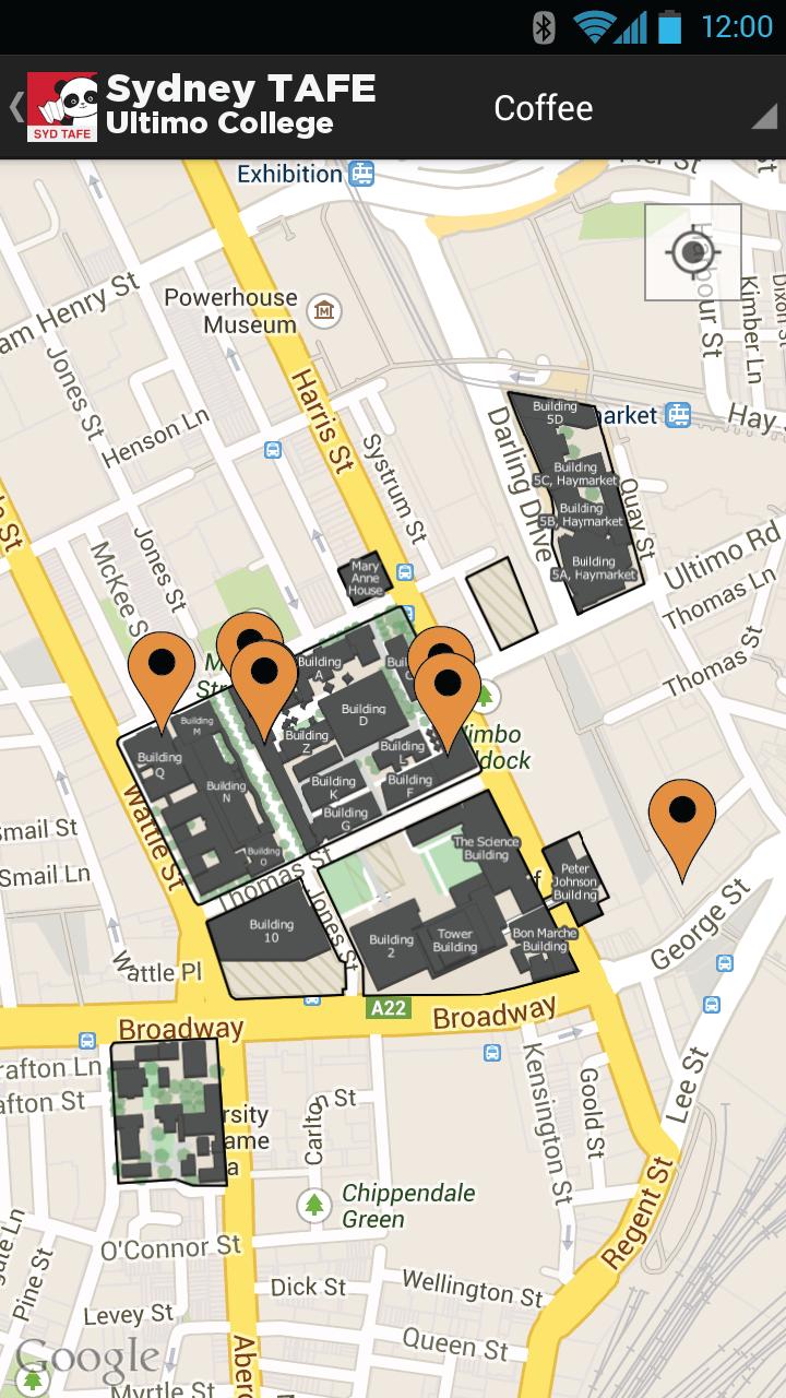 Sydney TAFE Map