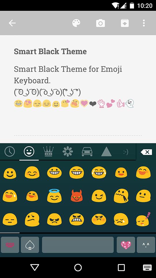 Smart Black Emoji Keyboard