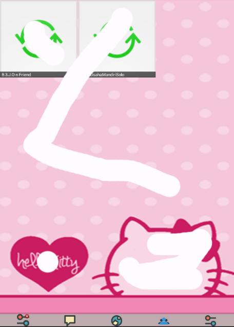 BBM TEMA hello kitty tutorial