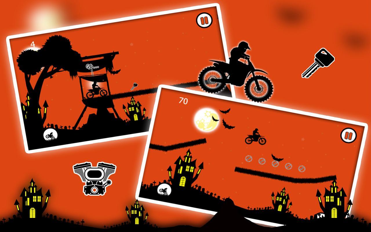 Free Moto Racer Halloween Town