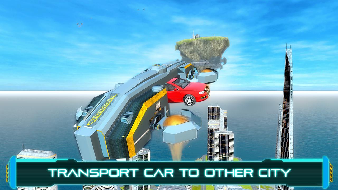 Tourist Futuristic Flying Car