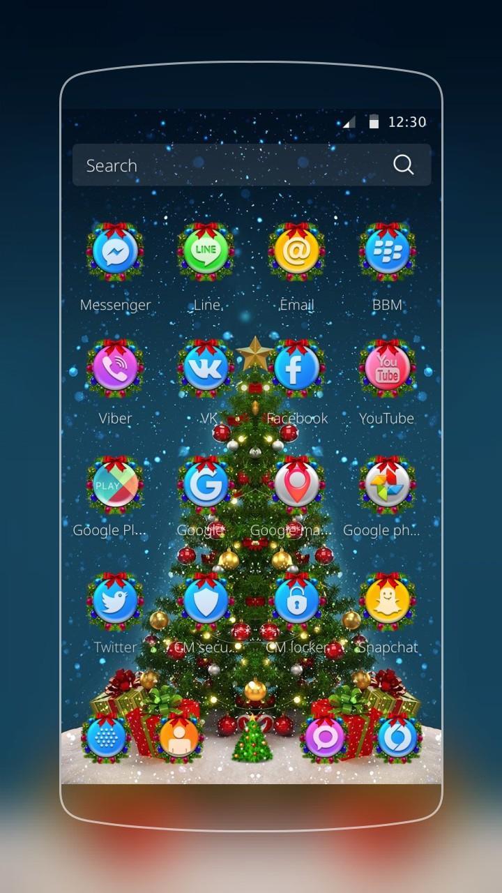 Color Merry Christmas Tree