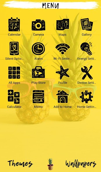 Sunglassed Pineapples Theme