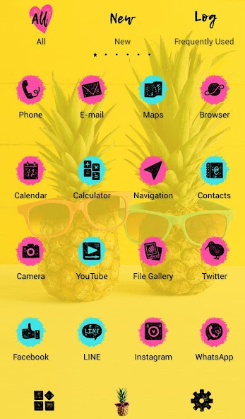 Sunglassed Pineapples Theme
