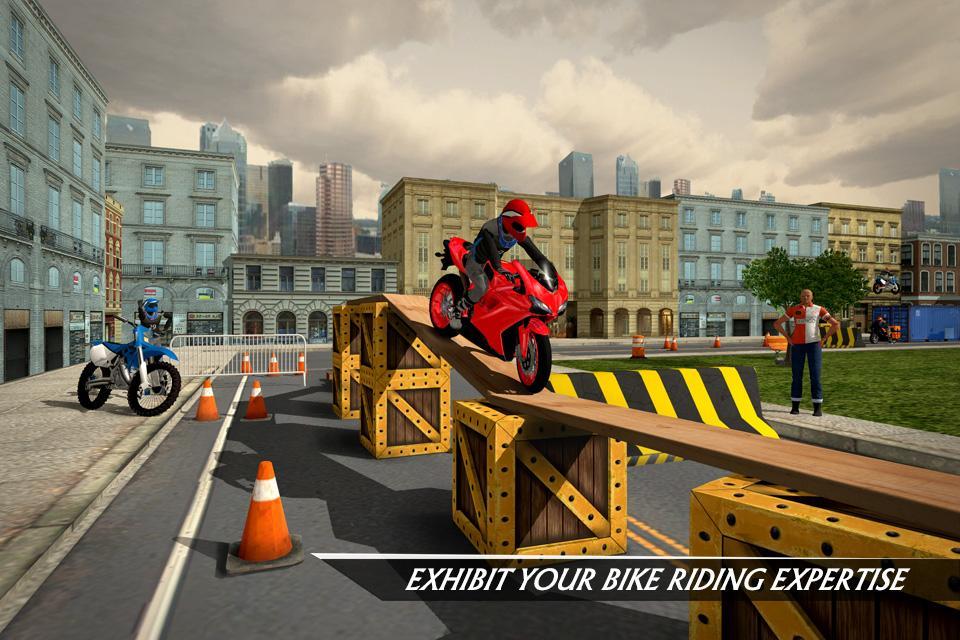 Rooftop Bike Rider Stunt Game