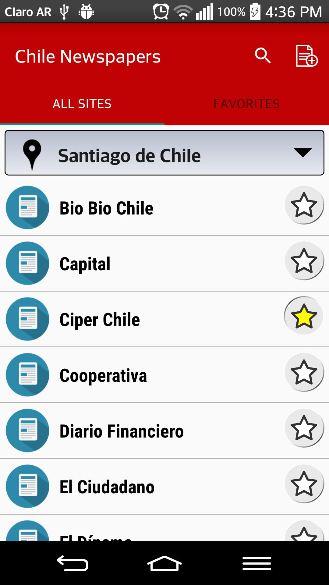Chile Newspapers