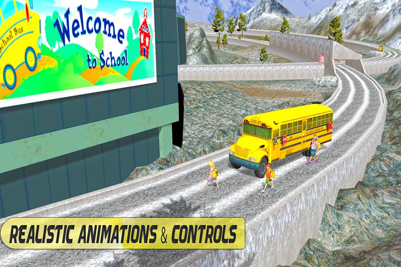 Super High School Bus Driving