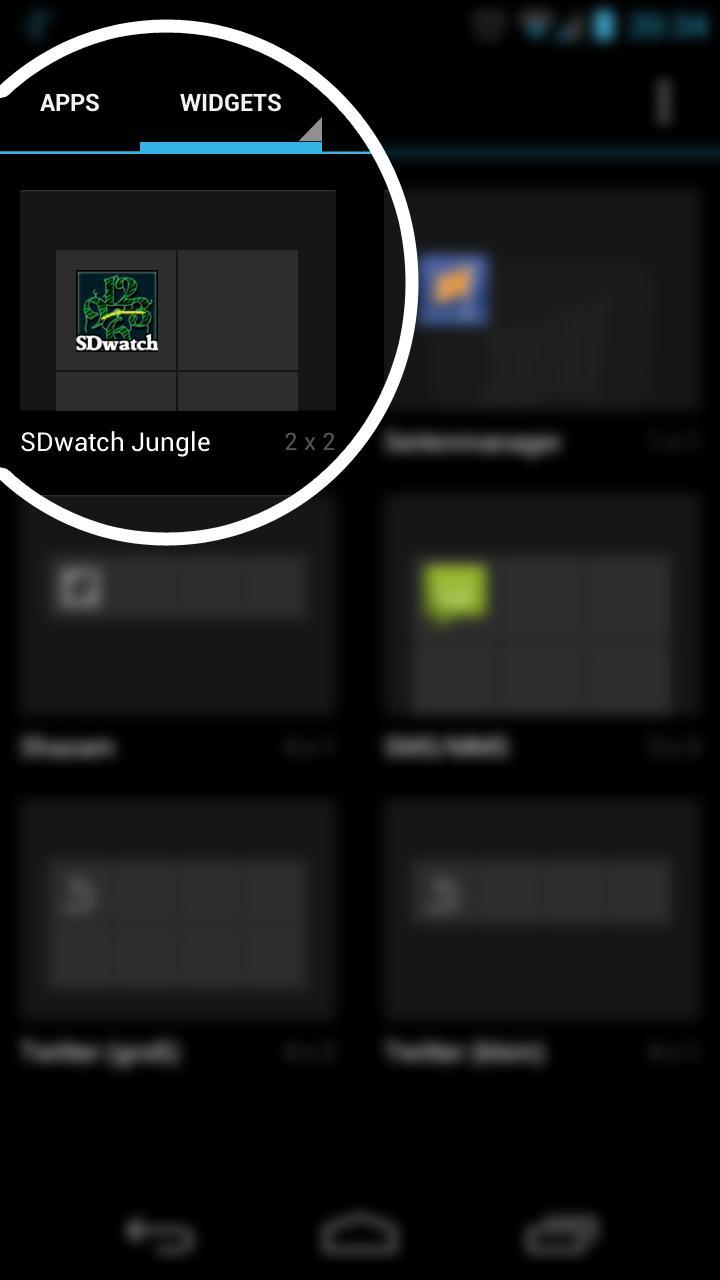 SDWATCH Jungle Clock Widget HD