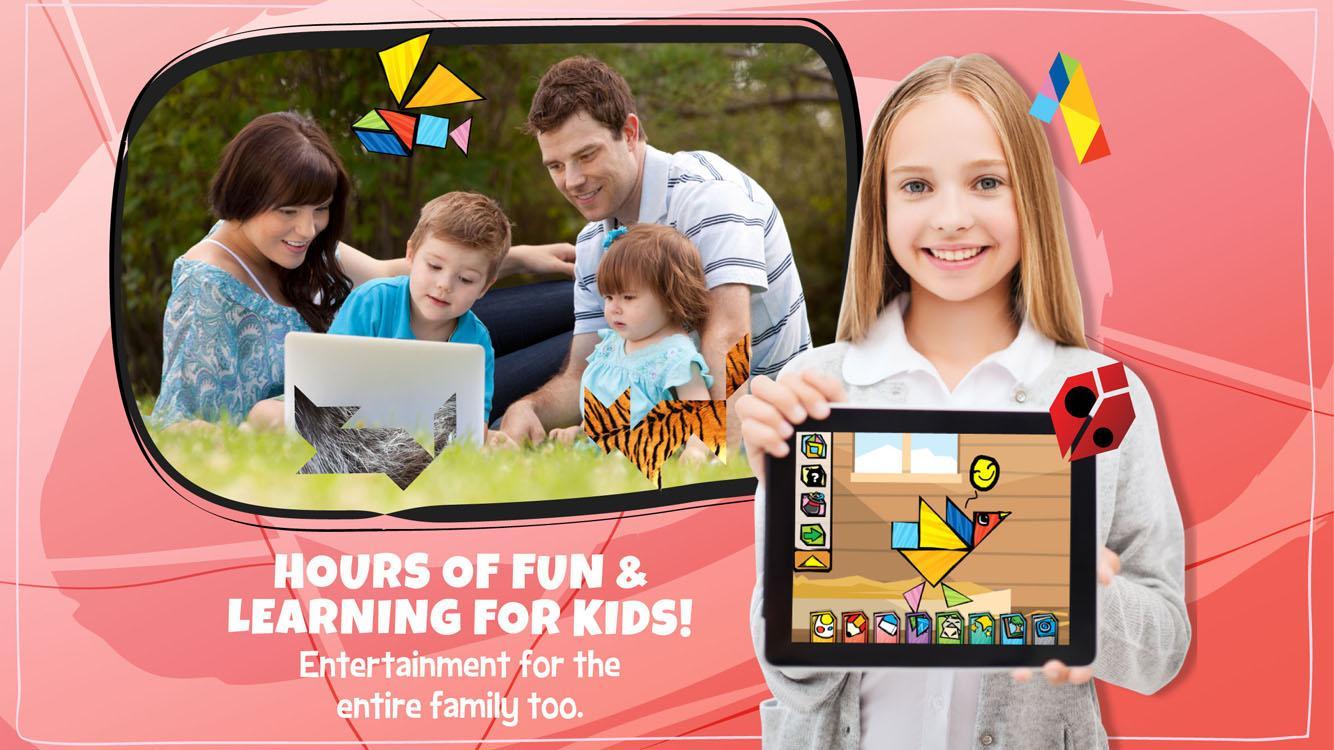 Kids Tangram Puzzles: Dogs