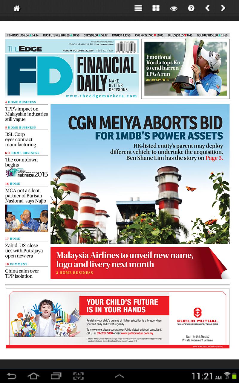 The Edge Financial Daily