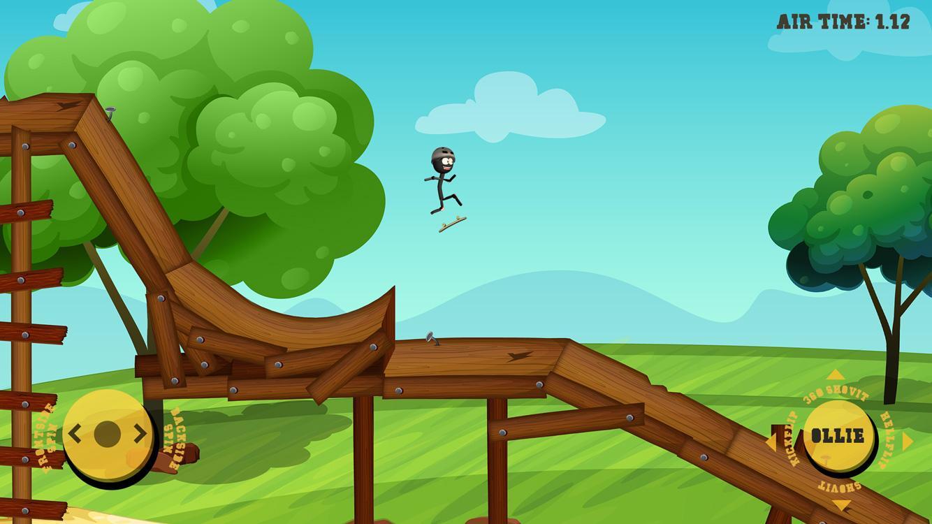 Stickman Big Air Skateboarding