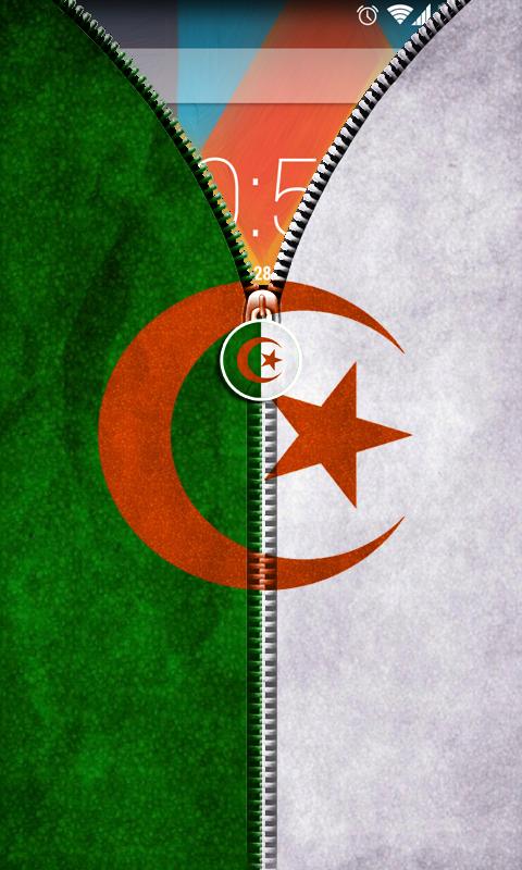Algeria Flag Zipper UnLock