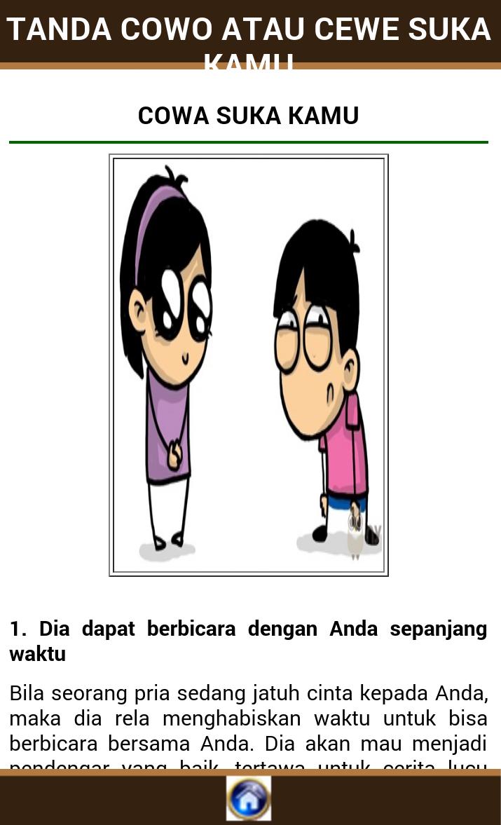 tanda cewe suka kamu