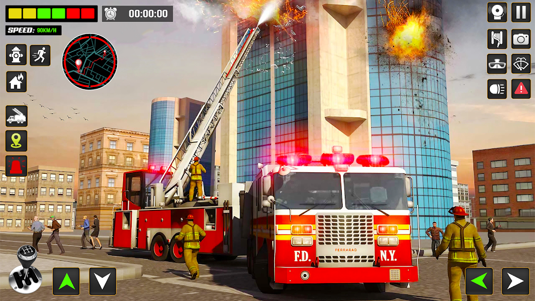 Fire Engine Truck Driving Sim