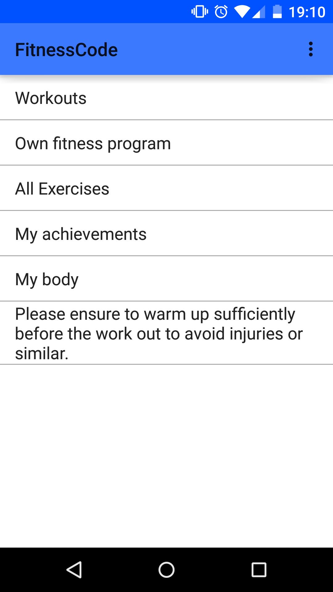 FitnessCode - The Fitnessapp