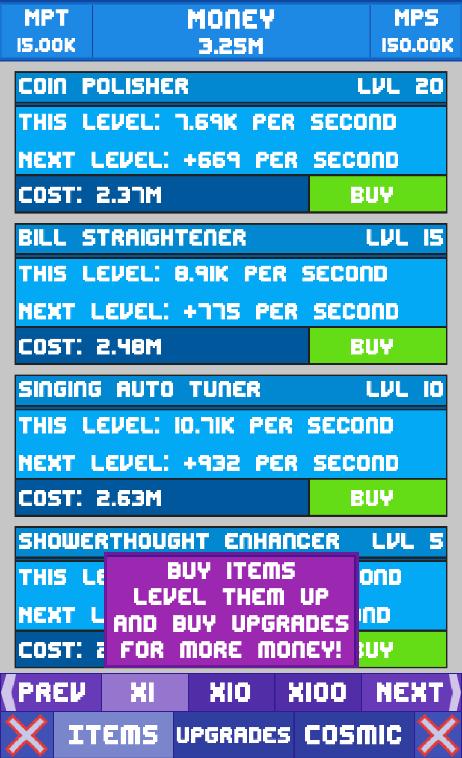 The Money Shower: Coin Clicker